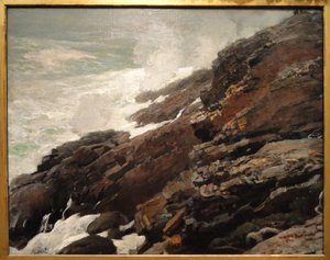 Acantilado Alto, Costa de Maine de Winslow Homer